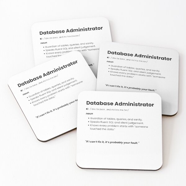 Item preview, Database Administrator Definition | Funny DBA Gift for SQL & Data Professionals designed and sold by Yuli Club.