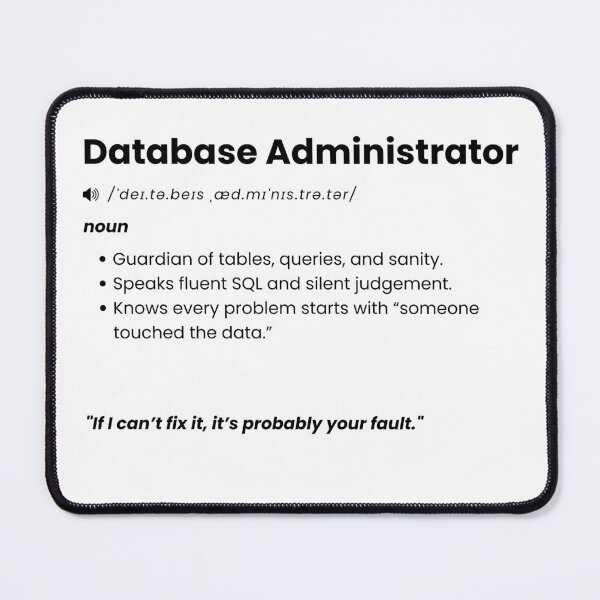 Item preview, Database Administrator Definition | Funny DBA Gift for SQL & Data Professionals designed and sold by Yuli Club.