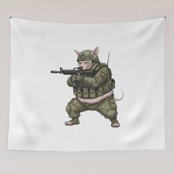 Item preview, Tactical Cat designed and sold by RAWLIFEGRAPHIC.