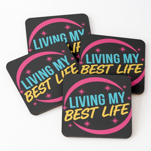Item preview, Living My Best Life optimism and positive energy designed and sold by WAMTEES.
