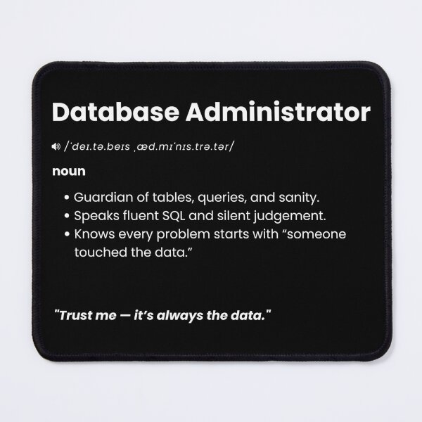 Item preview, Database Administrator Definition | Funny DBA Gift for SQL & Data Professionals designed and sold by Yuli Club.