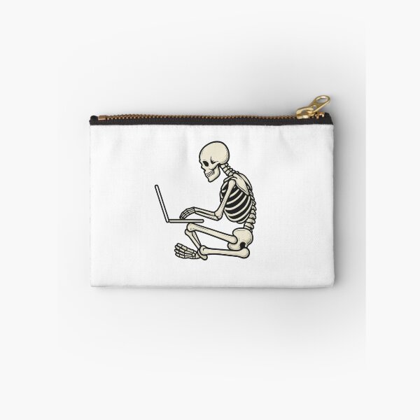 Item preview, Skeleton on Laptop – Digital Grind Never Dies designed and sold by luckyyouth.