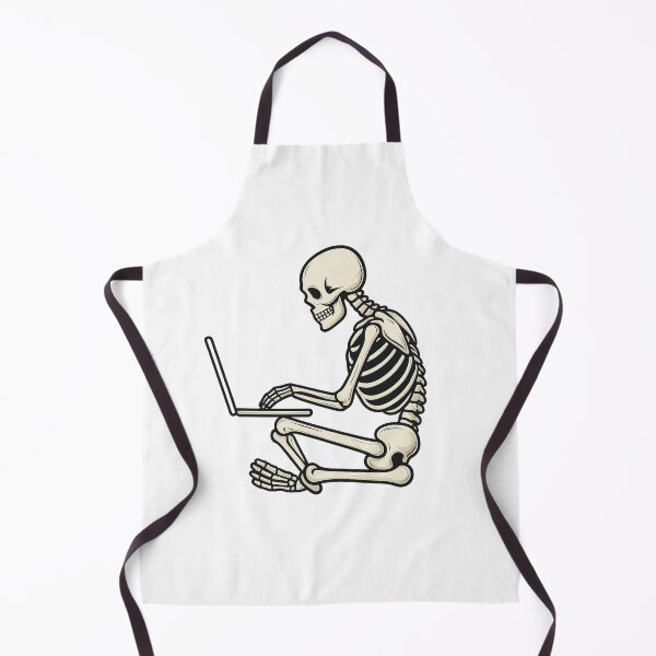 Item preview, Skeleton on Laptop – Digital Grind Never Dies designed and sold by luckyyouth.
