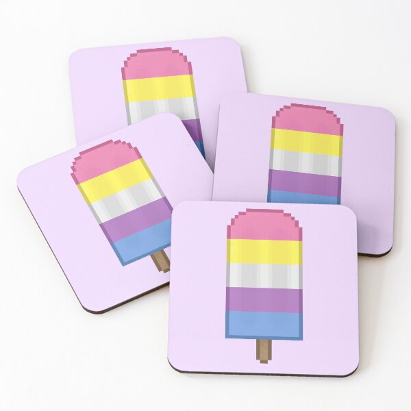 Item preview, Pixelart Bigender Pride Icepop designed and sold by Lilac-Cat.