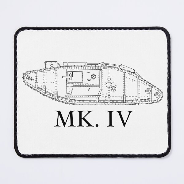 Item preview, Line art British Mk.IV tank designed and sold by AJCapitain.