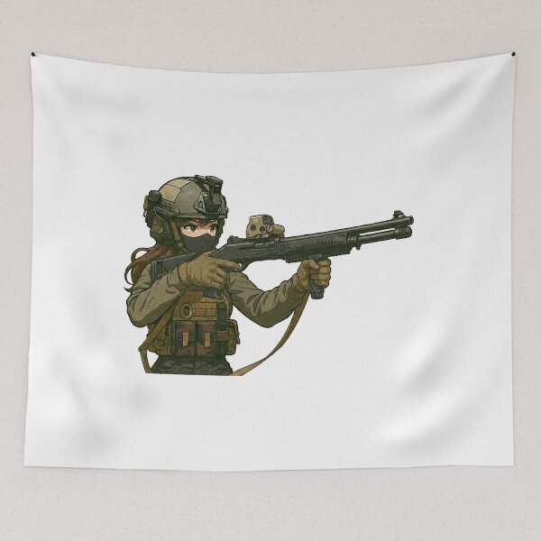 Item preview, Shotgun Girl – Beauty with Firepower designed and sold by RAWLIFEGRAPHIC.