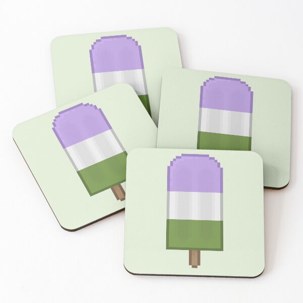 Item preview, Pixelart Genderqueer Pride Icepop designed and sold by Lilac-Cat.
