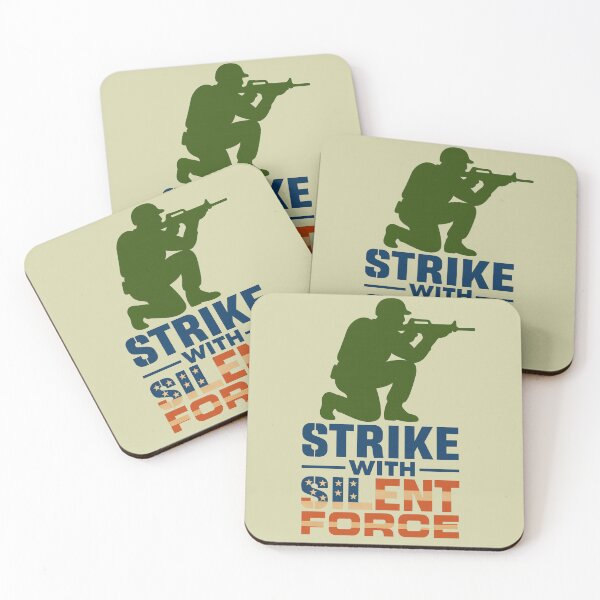 Item preview, Strike With Silent Force Patriotic Stealth Art designed and sold by ArtComixHaven.