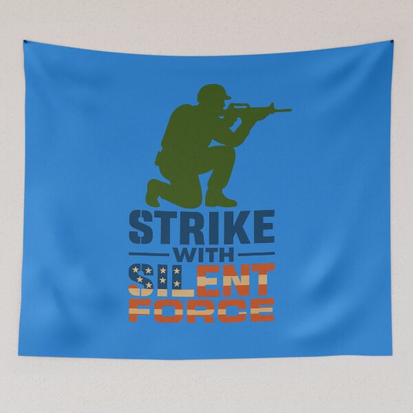 Item preview, Strike With Silent Force Patriotic Stealth Art designed and sold by ArtComixHaven.