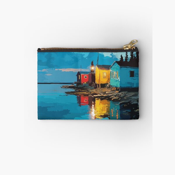 Item preview, Great Bear Lake Northwest Territories Retro Northern Shore Art designed and sold by TuncGK.
