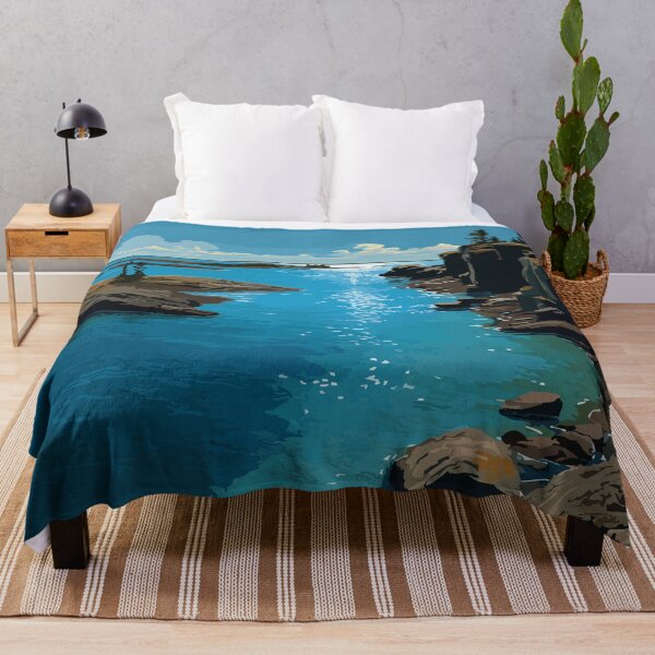 Item preview, Great Slave Lake Northwest Territories Vintage Coastal Landscape designed and sold by TuncGK.