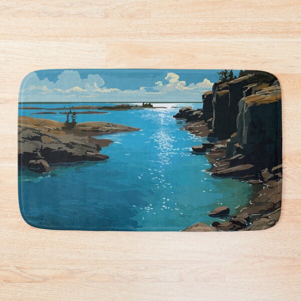 Item preview, Great Slave Lake Northwest Territories Vintage Coastal Landscape designed and sold by TuncGK.