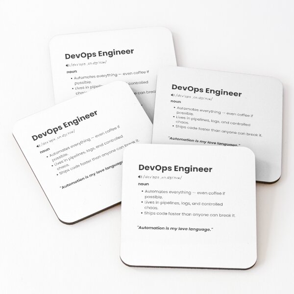 Item preview, DevOps Engineer Definition | Funny Tech Gift for Developers & Cloud Engineers designed and sold by Yuli Club.