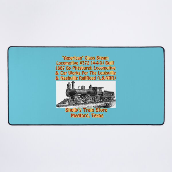 Item preview, "American Class" 1887 Steam Locomotive #772, Shelly's Train Store, Vintage, Classic, Collectible Train Logos, RailWay & RailRoad Logos, stickers, magnets, t-shirts, posters & more designed and sold by MoreEZUSA-Here.