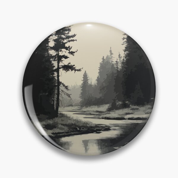 Item preview, Holsim Creek Northwest Territories Rustic Northern Woodland Art designed and sold by TuncGK.