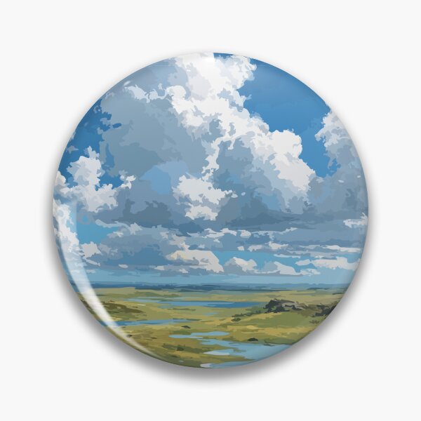 Item preview, Horn Plateau Northwest Territories Open Sky Prairie Vintage Art designed and sold by TuncGK.