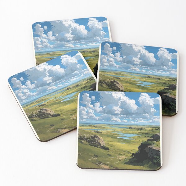 Item preview, Horn Plateau Northwest Territories Open Sky Prairie Vintage Art designed and sold by TuncGK.