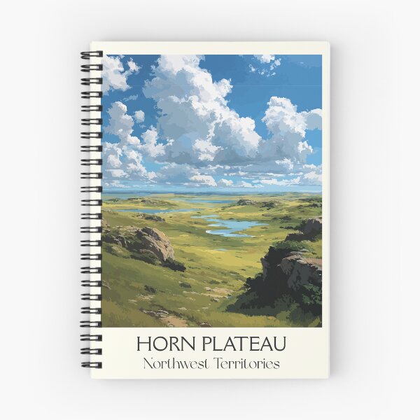 Item preview, Horn Plateau Northwest Territories Open Sky Prairie Vintage Art designed and sold by TuncGK.