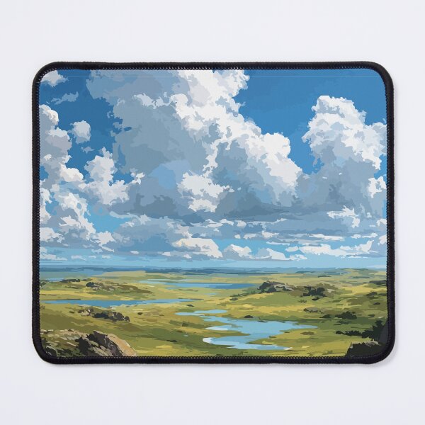 Item preview, Horn Plateau Northwest Territories Open Sky Prairie Vintage Art designed and sold by TuncGK.