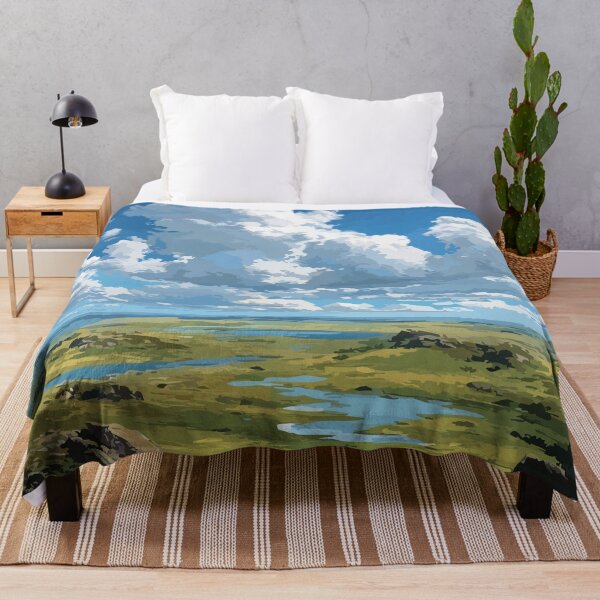 Item preview, Horn Plateau Northwest Territories Open Sky Prairie Vintage Art designed and sold by TuncGK.