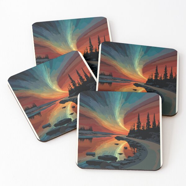 Item preview, Ingraham Trail Northwest Territories Aurora Roadside Art designed and sold by TuncGK.
