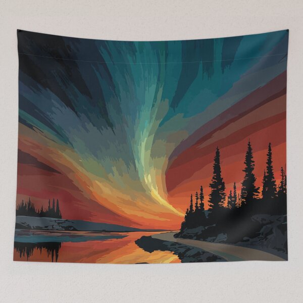 Item preview, Ingraham Trail Northwest Territories Aurora Roadside Art designed and sold by TuncGK.