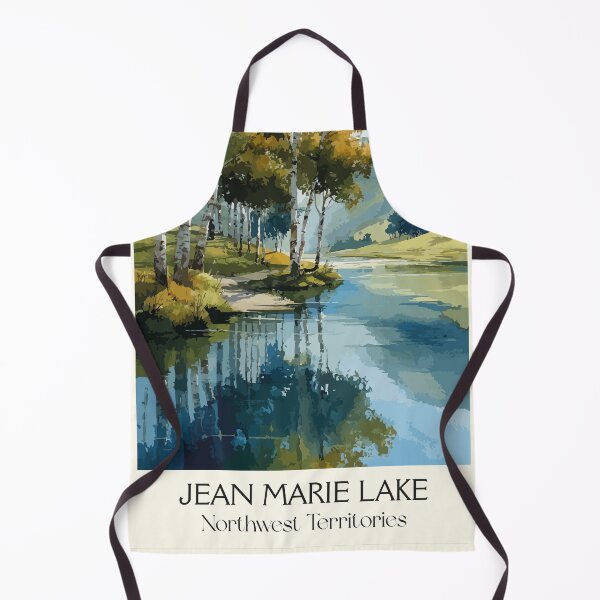 Item preview, Jean Marie Lake Northwest Territories Birch Shoreline Art designed and sold by TuncGK.