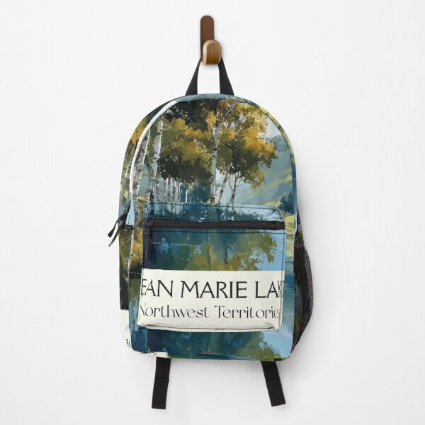 Item preview, Jean Marie Lake Northwest Territories Birch Shoreline Art designed and sold by TuncGK.