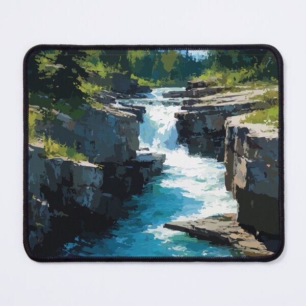 Item preview, Kakisa Falls Northwest Territories Waterfall Canyon Art designed and sold by TuncGK.