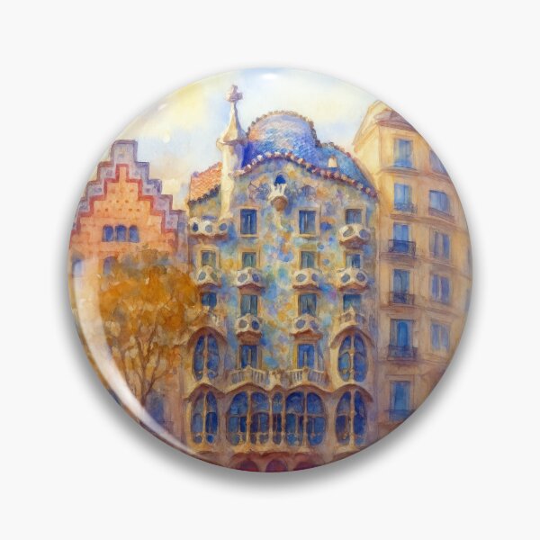 Item preview, Casa Batlló Barcelona Watercolor designed and sold by caracatita75.