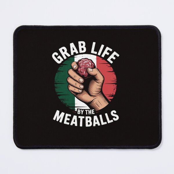 Item preview, Italian Humor Chef Foodie Grab Life By The Meatballs designed and sold by ControlCenter.