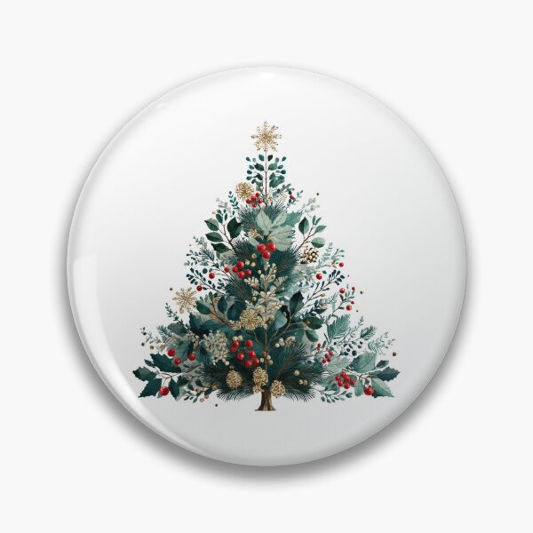 Artikelvorschau, Vergoldeter Weihnachtsbaum mit Winterflora entworfen und verkauft von MendaciousMina.