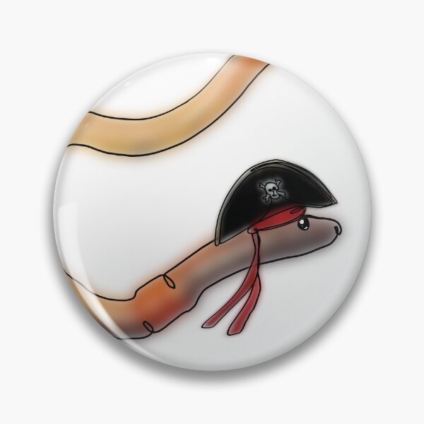 Item preview, Cute Worm in a pirate Hat – animalzinhats  designed and sold by Ashley’sAnimalz.