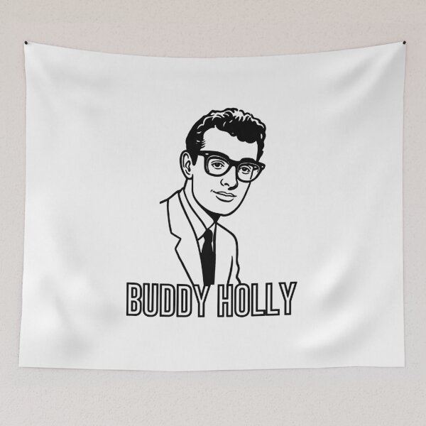Item preview, Buddy Holly Line Drawing designed and sold by letitrip.