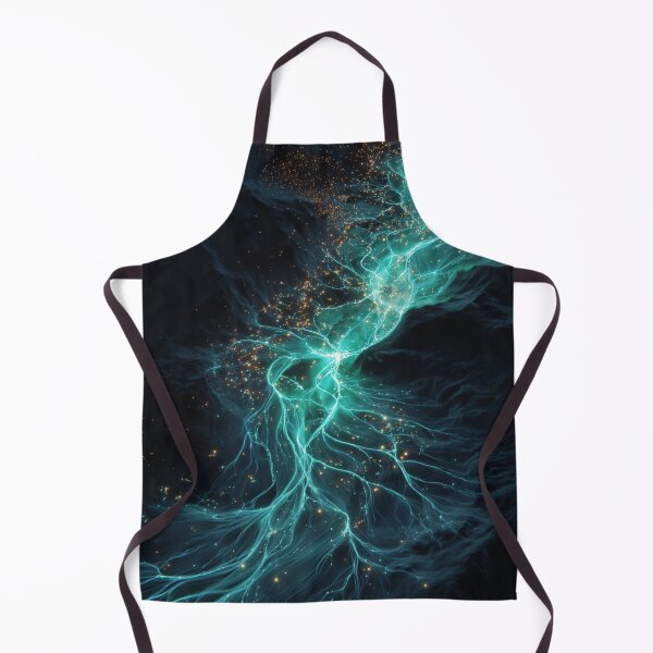 Item preview, Flow Lines Energy Movement — Blue Waves Abstract Art designed and sold by LunaPoster.
