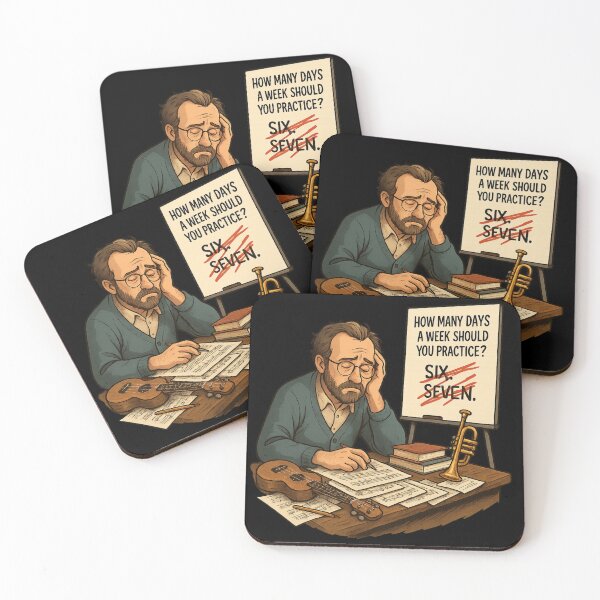 Item preview, Overwhelmed Music Teacher Practice Humor designed and sold by I AM BRO.