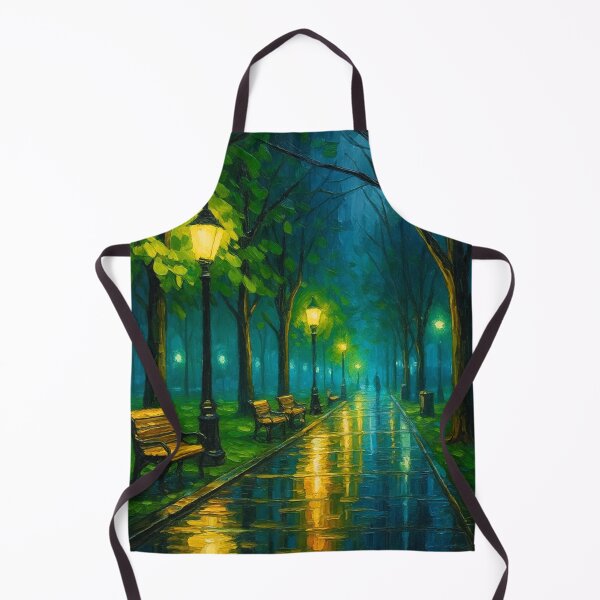Item preview, Whispers of the Rainlit Path – Serene Night Walk designed and sold by ArtesioByZaber.
