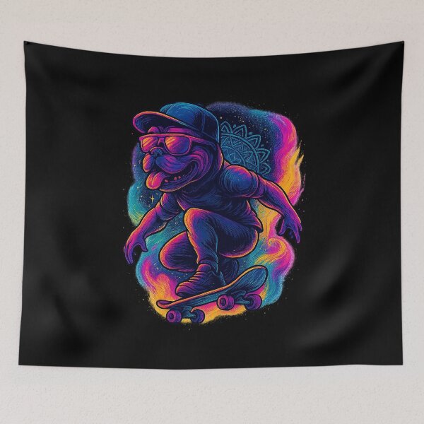 Item preview, Skater Bulldog — Futuristic Funk with Cap & Shades | Meta Mirage Series designed and sold by Meta Mirage .