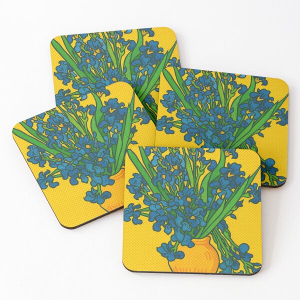 Item preview, Irises by Van Gogh - Pop Art Floral Reimagining designed and sold by ThanksForToday.
