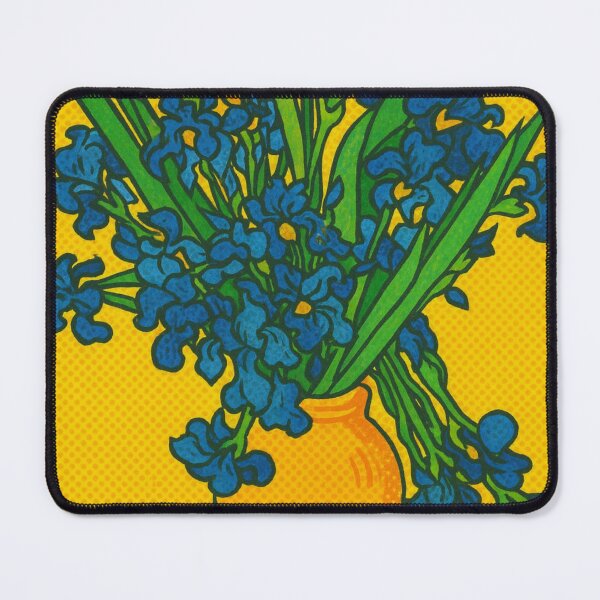 Item preview, Irises by Van Gogh - Pop Art Floral Reimagining designed and sold by ThanksForToday.
