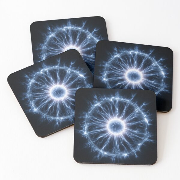 Item preview, Tesla Plasma Energy Core — Minimalist Electric Sphere Art designed and sold by LunaPoster.