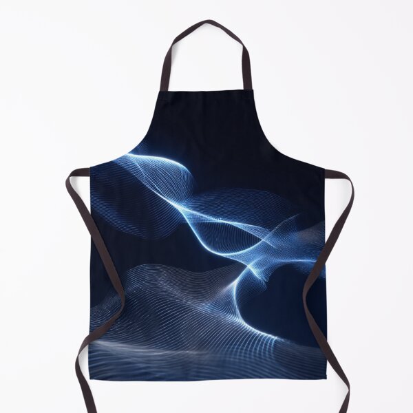 Item preview, Turquoise & Gold Energy Stream — Organic Light Motion Art designed and sold by LunaPoster.