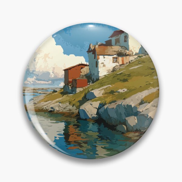 Item preview, Gamètì Northwest Territories Retro Lakeside Community Art designed and sold by TuncGK.