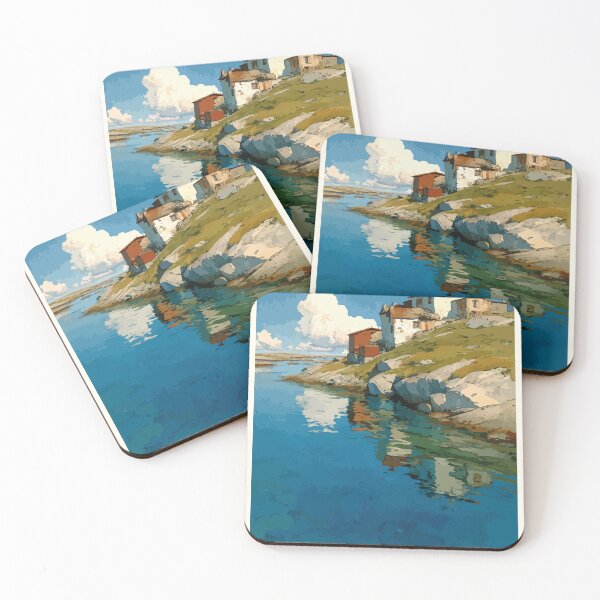 Item preview, Gamètì Northwest Territories Retro Lakeside Community Art designed and sold by TuncGK.
