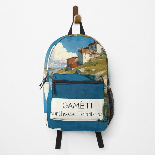 Item preview, Gamètì Northwest Territories Retro Lakeside Community Art designed and sold by TuncGK.