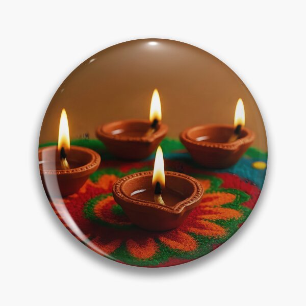 Item preview, Diwali Oil Lamps Festive Deepavali Lights designed and sold by EmeraldeaDesign.