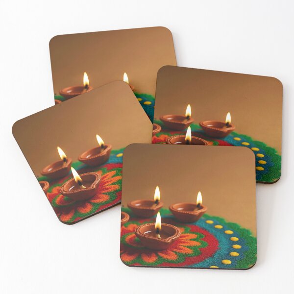 Item preview, Diwali Oil Lamps Festive Deepavali Lights designed and sold by EmeraldeaDesign.