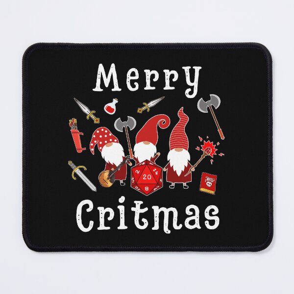 Item preview, DND CHRISTMAS, Merry Critmas, dungeons and dragons gnomes designed and sold by DungeonAtelier.