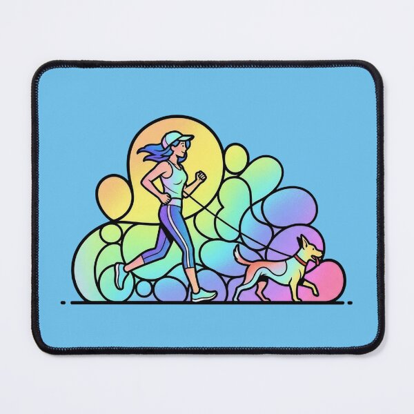 Item preview, Woman Jogging with Dog designed and sold by KiwiRider.