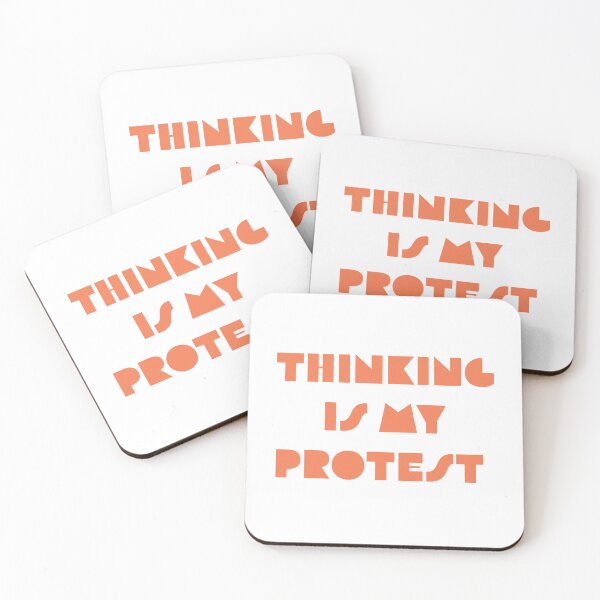 Item preview, Thinking is my protest designed and sold by Tevfik Ozan.